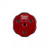 Move quick-release base underside in red with MVAQR-BASE label and screw holes