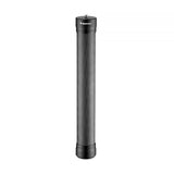 Black carbon gimbal extension tube with threaded top and bottom end
