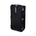 Tough TH-83 rolling hard case in black with textured shell and corner latches