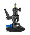 Ventuză pentru VR cu adaptor spigot, suport negru cu pârghii laterale
