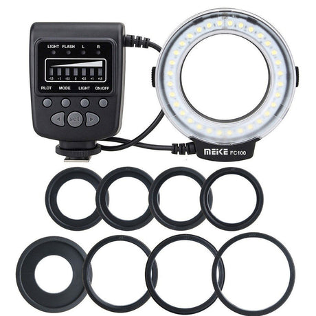 Meike FC-100 Ring Flash blit macro circular - View 1