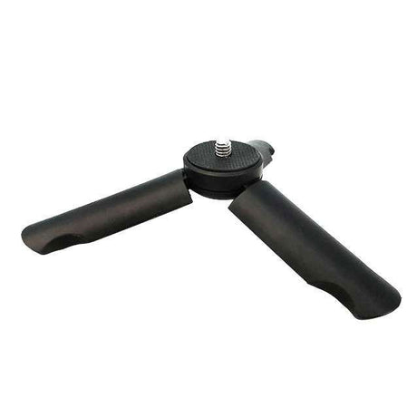 Mini trepied pentru gimbal smartphone, picioare negre cu cap rotund și șurub de reglaj