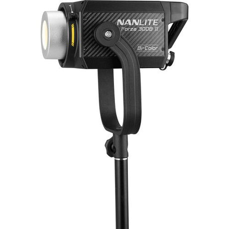 Bi-color LED monolight with white front reflector and black control housing
