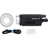 LED RGBW spot light kit: fixture, reflector, cables, and translucent cover