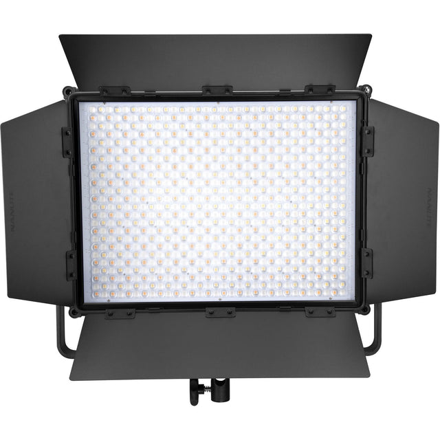 NanLite MixPanel 150 RGB-bicolor LED light panel with black housing and front LEDs