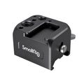 Black NATO accessory mount bracket with two threaded holes and center slot