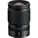 24-105mm f/4-7.1 lens from rear, showing focal-length scale and textured grip