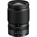 NIKKOR 24-105mm f/4-7.1 camera lens with zoom markings on black barrel