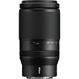 70-180mm f/2.8 camera lens back with LOCK switch and textured grip