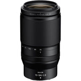 70-180mm f/2.8 camera lens with textured zoom ring and measurement scale
