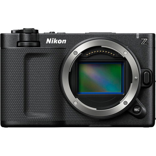 Mirrorless camera body with Z mount and LCD window, black finish