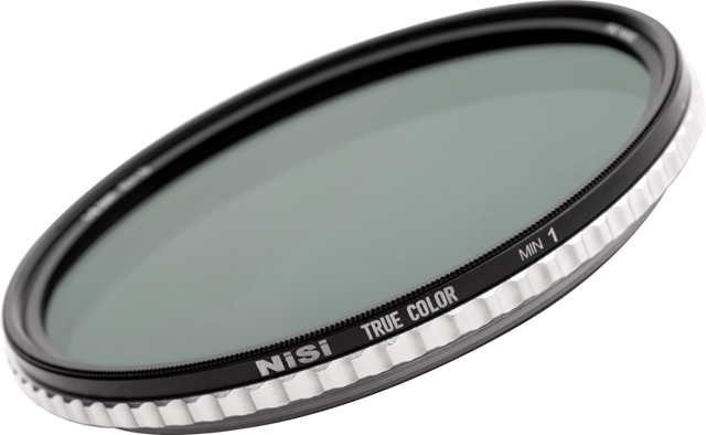 95mm variable ND filter with True Color label on black ring