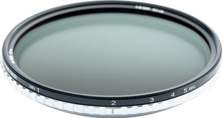 95mm variable ND filter rim with numbered scale 2–4 and MAX 5