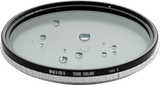 95mm variable ND filter top view with MIN 1 and True Color rim text