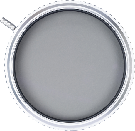 95mm variable ND filter front view with gray tinted glass