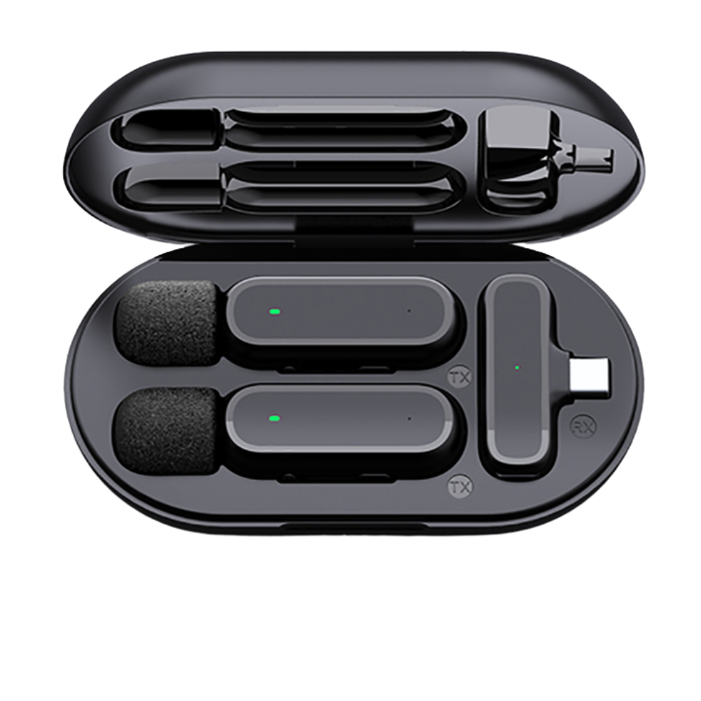 NWPro K-60-2 Sistem de microfon wireless dual ultracompact pentru android / iOS (USB-C) - View 1