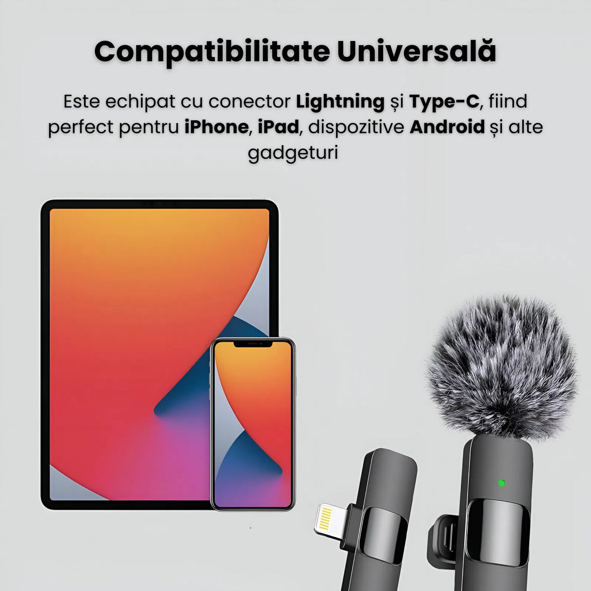 NWPro Sistem de microfoane wireless cu noise cancelling ultracompact pentru dispozitive USB-C/Lightning - View 4