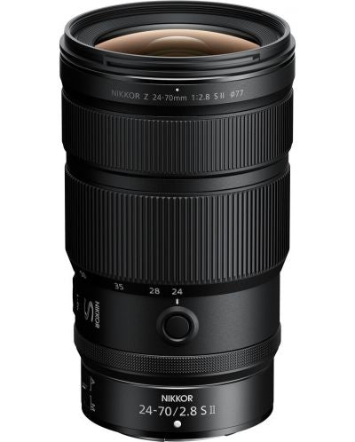 Obiectiv foto Nikon Z 24-70mm f/2.8 S II, negru, cu inel texturat