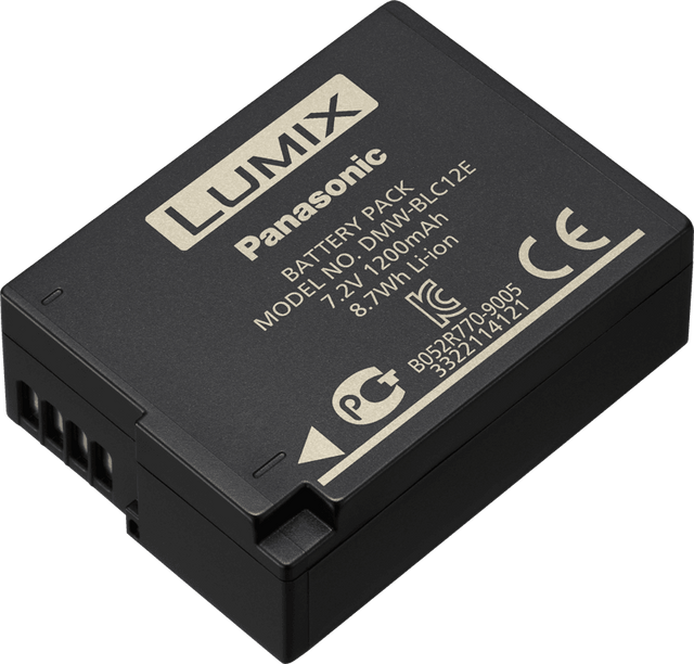 Li-ion camera battery pack DMW-BLC12E, black