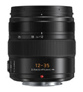 Black 12–35mm camera lens with ridged grip and O.I.S. marking
