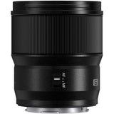 Black LUMIX 18mm f/1.8 lens rear controls marked AF·MF