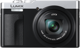 Panasonic Lumix TZ99 silver top compact camera, Leica lens and textured grip