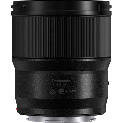 Panasonic Lumix S 100mm f/2.8 macro lens, rear label area and mount contacts