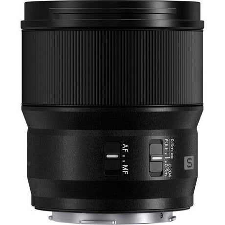 Panasonic Lumix S 100mm f/2.8 macro lens, rear side with AF/MF switch and markings
