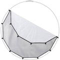 Diffusion panel with white fabric and black trim, HaloCompact Plus 38 in