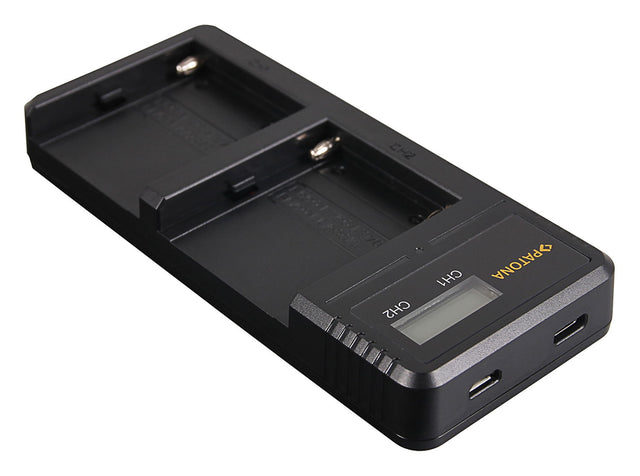 Patona Incarcator Dual cu LCD pentru Sony NP-F550 F750 F970 - View 1