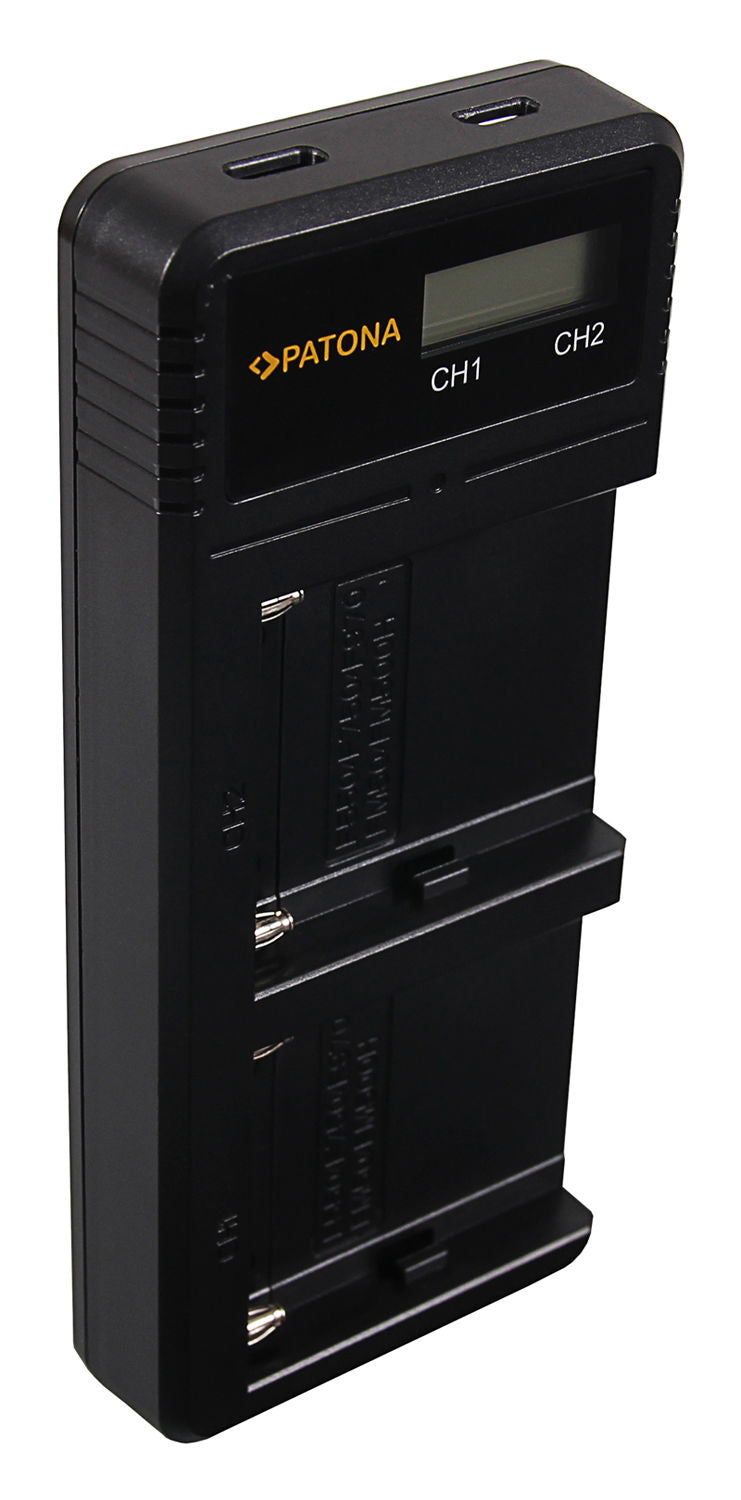 Patona Incarcator Dual cu LCD pentru Sony NP-F550 F750 F970 - View 3