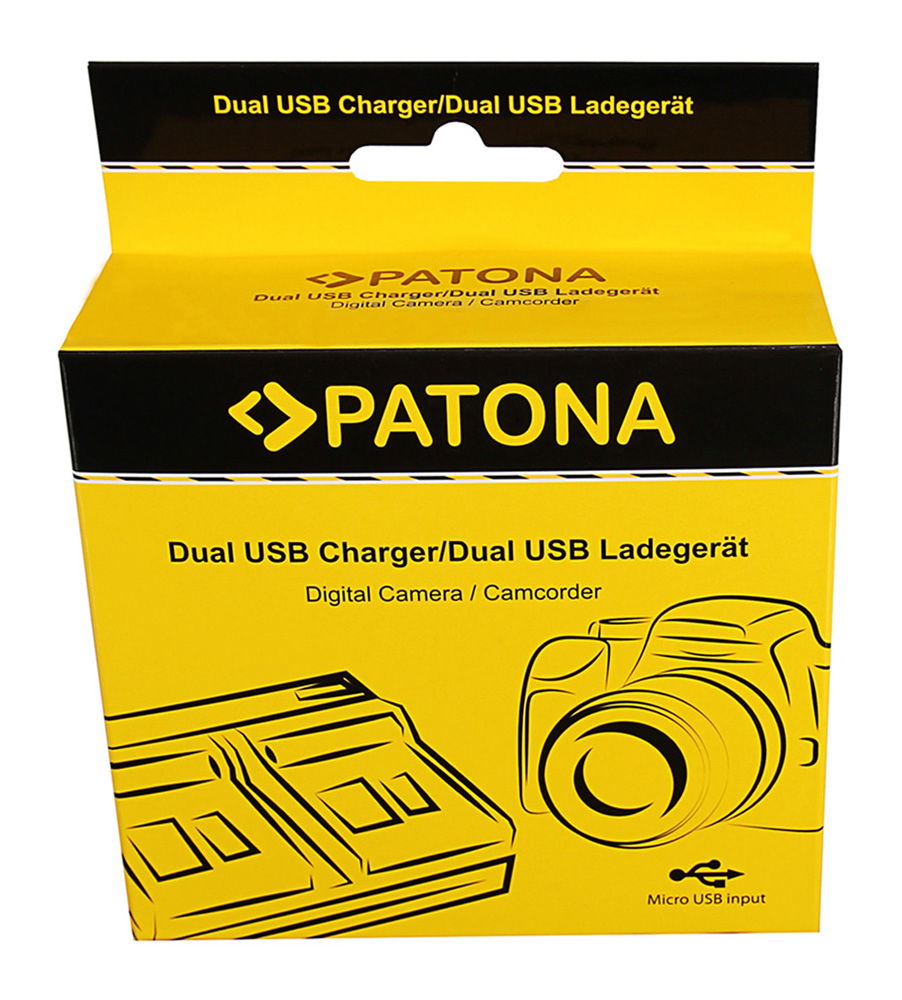 Cutie produs: încărcător dual USB pentru Canon LP-E17, intrare micro USB