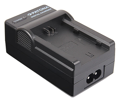 Battery charger dock with charging contacts and side power input port