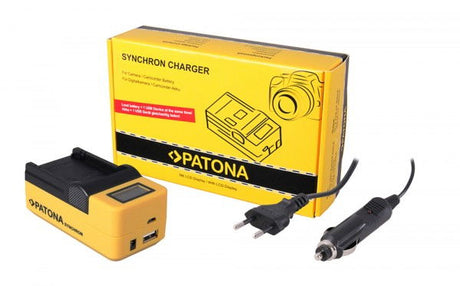 Încărcător sincron USB cu ecran LCD, carcasă galbenă, cablu cu conectori