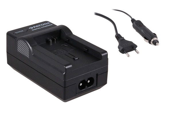 Încărcător Canon BP-808, cablu cu fișe și port DC, negru