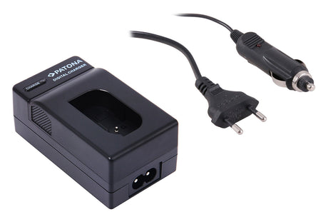USB battery charger for Panasonic DMW-BLK22 with AC plug cable, black