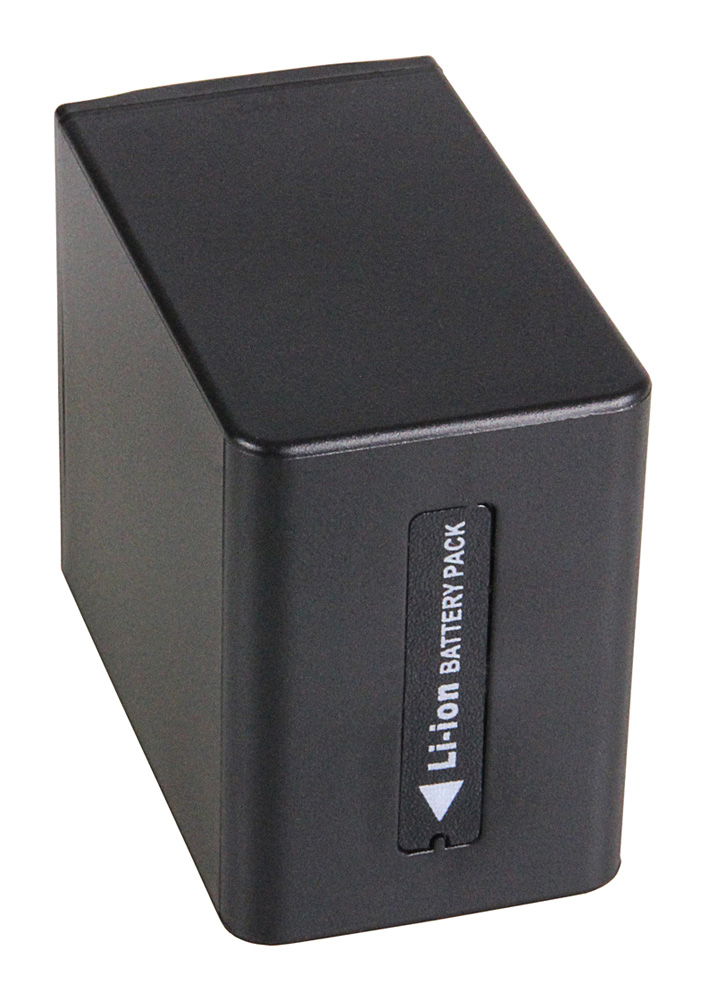Black Li-ion battery pack with “Li-ion battery pack” arrow label