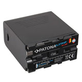 NP-F970/F960/F950 battery pack with LCD screen, black Li-ion 10050mAh