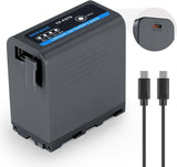 Acumulator PATONA pentru Sony NP-F970 cu port și cabluri de încărcare