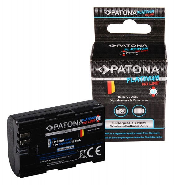 Acumulator LP-E6NH pentru Canon R, Li-ion 7.2V 2250mAh 16.2Wh