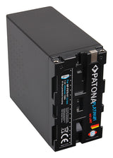 Acumulator Li-ion NP-F970 Patona Platinum, spate cu specificații și simboluri