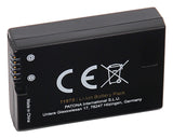 EN-EL14 lithium-ion battery back with CE and crossed-bin icons and address text