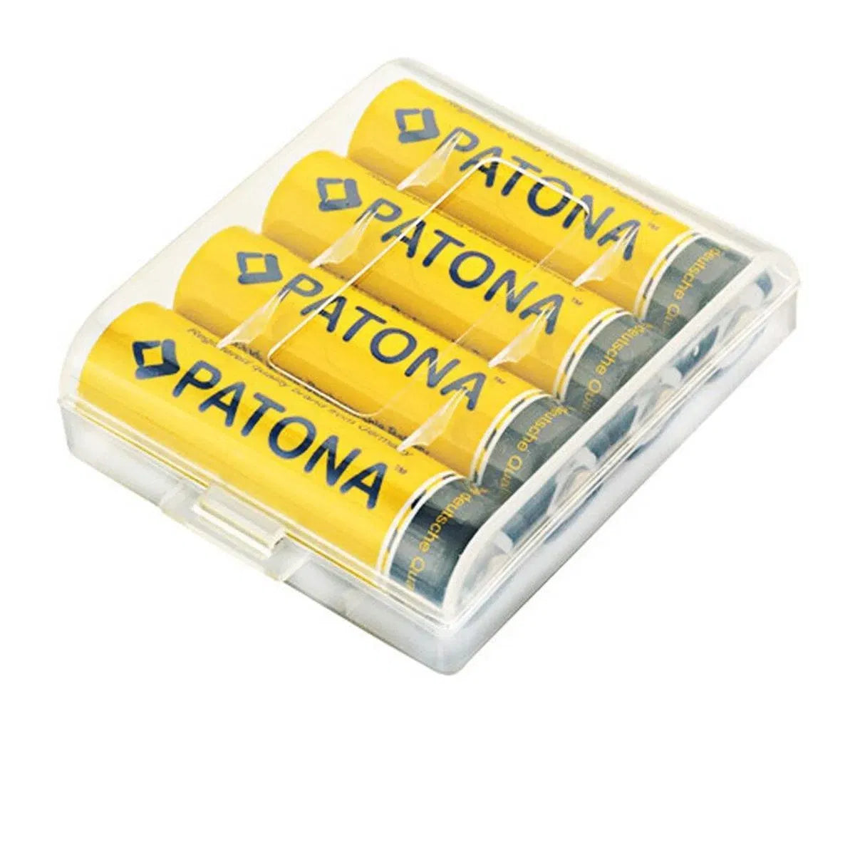 4 baterii AA reîncărcabile LR6 2450 mAh, în cutia transparentă.