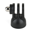 Suport trepied articulat pentru GoPro, prindere cu disc rotund, negru