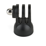 Suport trepied articulat pentru GoPro, prindere cu disc rotund, negru