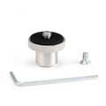 Placă adaptor 1/4" anti-alunecare, inserție neagră și șurub filetat