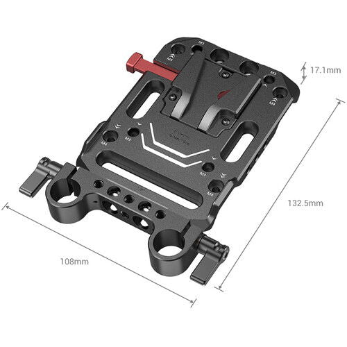 SmallRig 3016 Placa pentru baterie  V-Lock cu clema pentru tija LWS de 15 mm - View 3