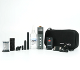 Kit mini mașină de fum portabilă, geantă neagră și accesorii incluse