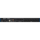 Studio 1824c rear I/O panel with audio jacks, ports, and control labels