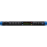 Studio 1824c USB-C audio interface front view with rotary knobs and status display